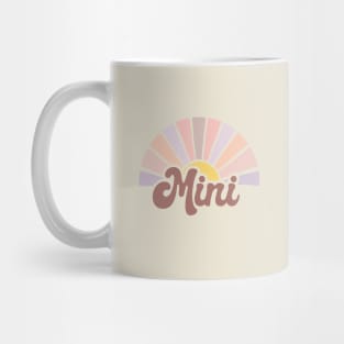 Retro Muted Pink Sunrise Mini Baby Gift for mom to be, mothers day gift for new mom life, baby shower gift for mini, mommy and me matching Mug